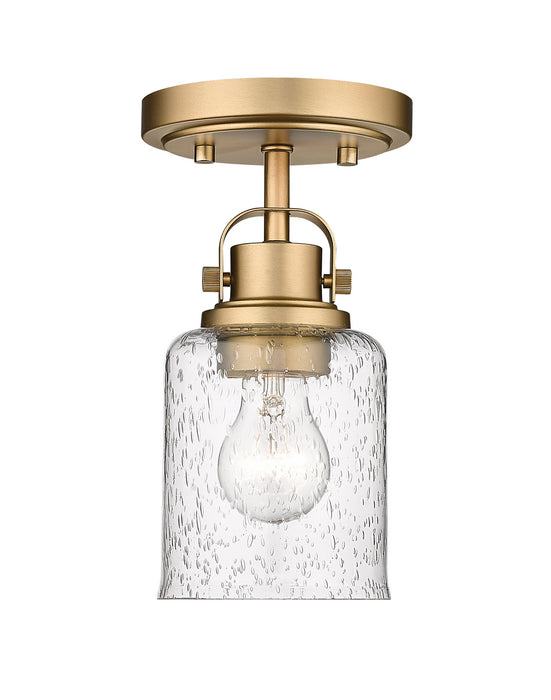 Z-Lite 340F1-HG One Light Flush Mount, Heirloom Gold