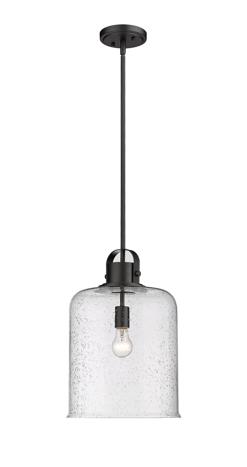 Z-Lite 340P12-MB One Light Pendant, Matte Black