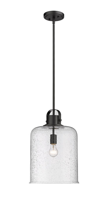 Z-Lite 340P12-MB One Light Pendant, Matte Black