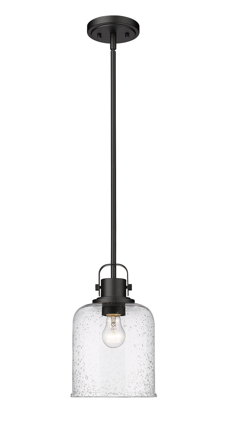 Z-Lite 340P8-MB One Light Pendant, Matte Black