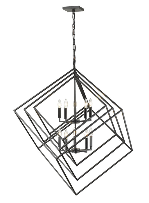 Z-Lite 457-10MB Ten Light Chandelier, Matte Black