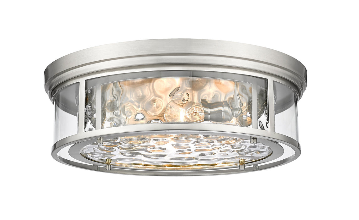 Z-Lite 493F4-BN Four Light Flush Mount, Brushed Nickel