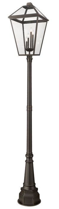 Z-Lite 579PHXLXR-564P-ORB Four Light Outdoor Post Mounted Fixture, Oil Rubbed Bronze