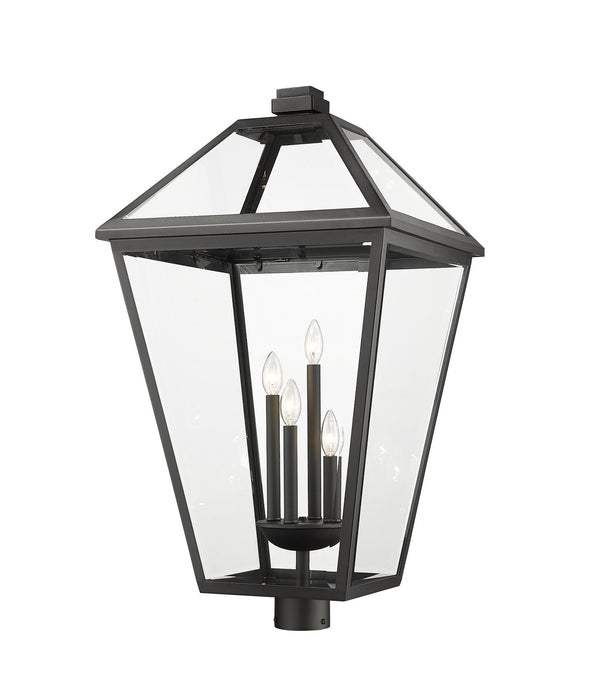 Z-Lite 579PHXLXR-BK Four Light Outdoor Post Mount Fixture, Black