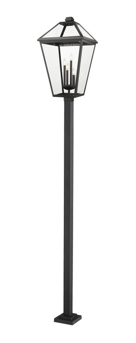 Z-Lite 579PHXLXS-536P-BK Four Light Outdoor Post Mounted Fixture, Black