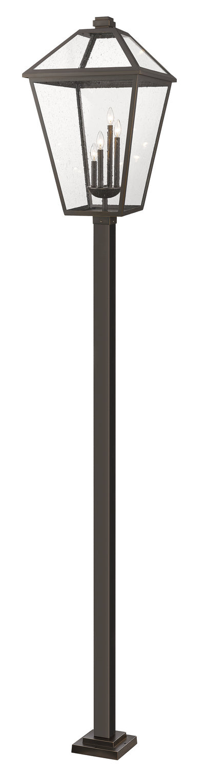 Z-Lite 579PHXLXS-536P-ORB Four Light Outdoor Post Mounted Fixture, Oil Rubbed Bronze