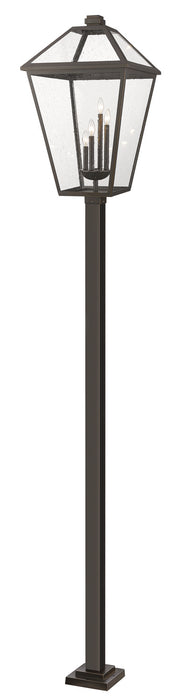 Z-Lite 579PHXLXS-536P-ORB Four Light Outdoor Post Mounted Fixture, Oil Rubbed Bronze