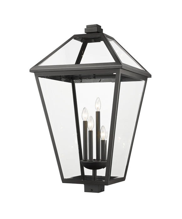 Z-Lite 579PHXLXS-BK Four Light Outdoor Post Mount Fixture, Black