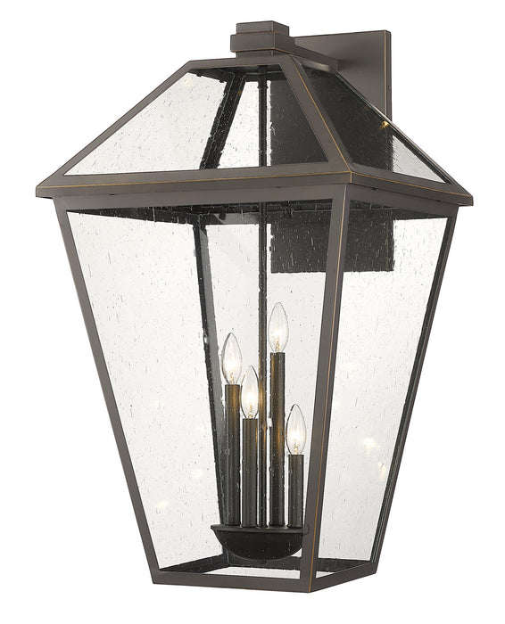 Z-Lite 579XLX-ORB Four Light Outdoor Wall Light, Oil Rubbed Bronze