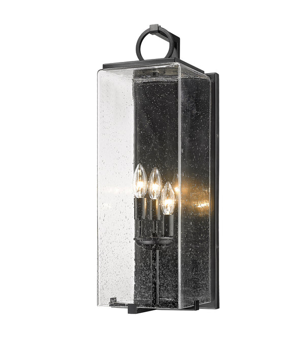 Z-Lite 592B-BK Three Light Outdoor Wall Light, Black