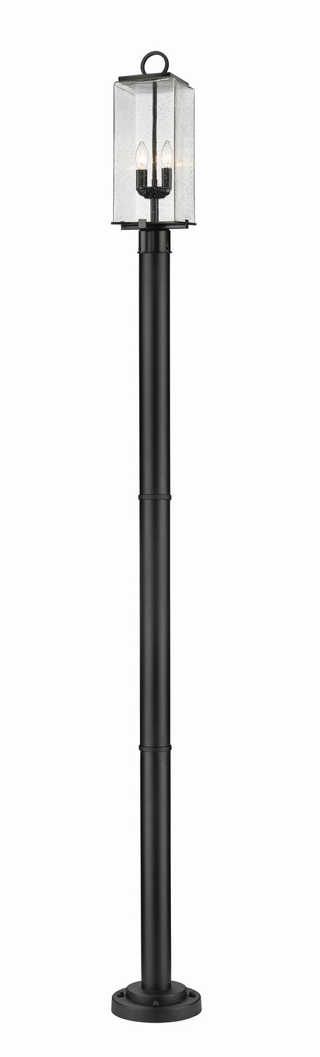 Z-Lite 592PHMR-567P-BK Two Light Outdoor Post Mounted Fixture, Black