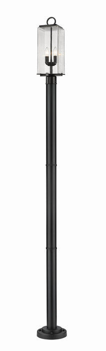Z-Lite 592PHMR-567P-BK Two Light Outdoor Post Mounted Fixture, Black