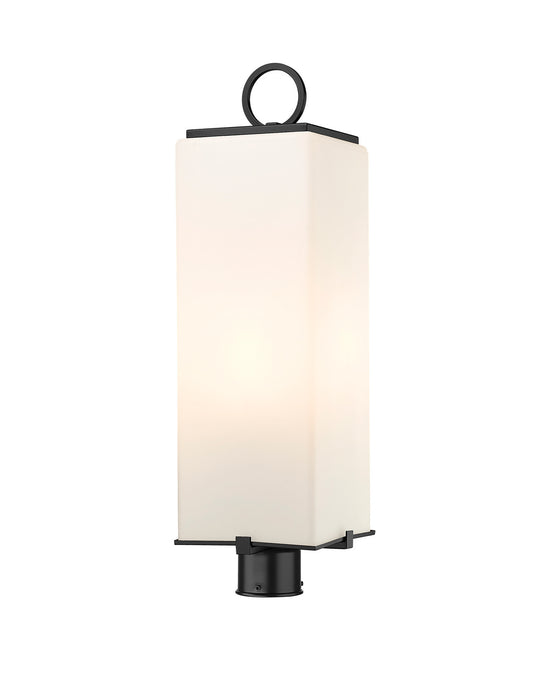 Z-Lite 593PHBR-BK Three Light Outdoor Post Mount Fixture, Black