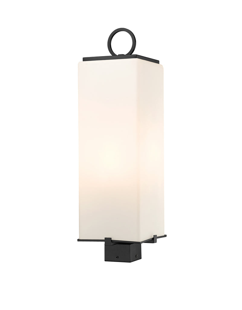 Z-Lite 593PHBS-BK Three Light Outdoor Post Mount Fixture, Black