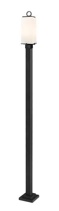 Z-Lite 593PHMS-536P-BK Two Light Outdoor Post Mounted Fixture, Black