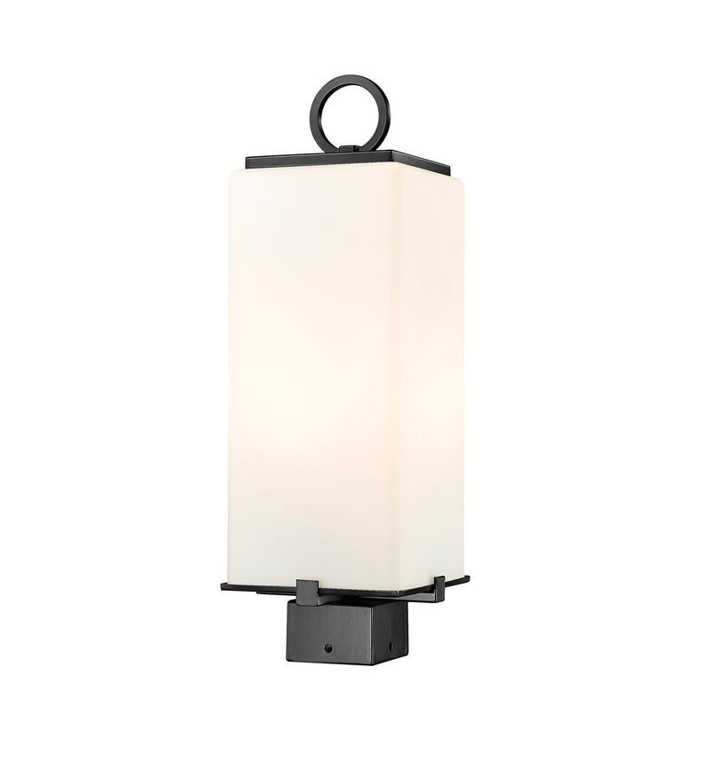Z-Lite 593PHMS-BK Two Light Outdoor Post Mount Fixture, Black