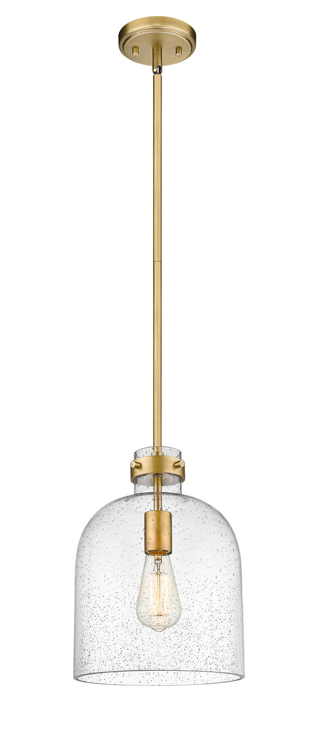 Z-Lite 817-9RB One Light Pendant, Rubbed Brass