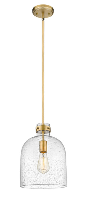 Z-Lite 817-9RB One Light Pendant, Rubbed Brass