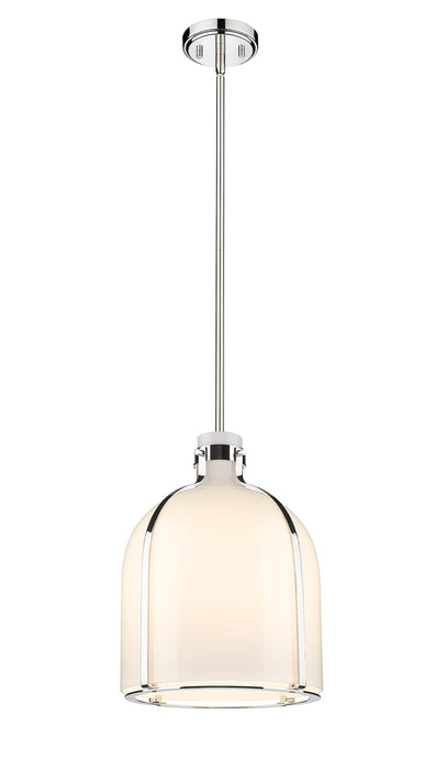 Z-Lite 818-12PN One Light Pendant, Polished Nickel