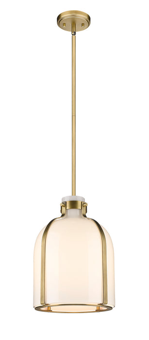 Z-Lite 818-9RB One Light Pendant, Rubbed Brass