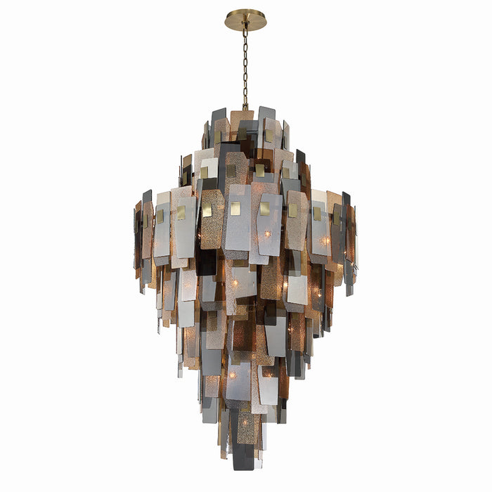 Eurofase 43873-012 39 Light Chandelier, Brass