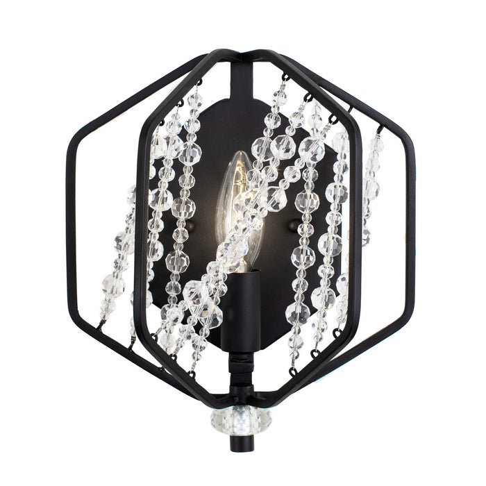 Varaluz 321W01CB One Light Wall Sconce, Carbon