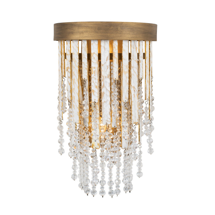 Varaluz 359W02HG Two Light Wall Sconce, Havana Gold