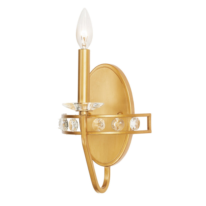 Varaluz 363W01AG One Light Wall Sconce, Antique Gold