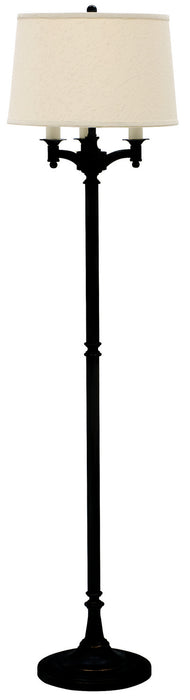 House of Troy L800-BLK Four Light Floor Lamp, Black