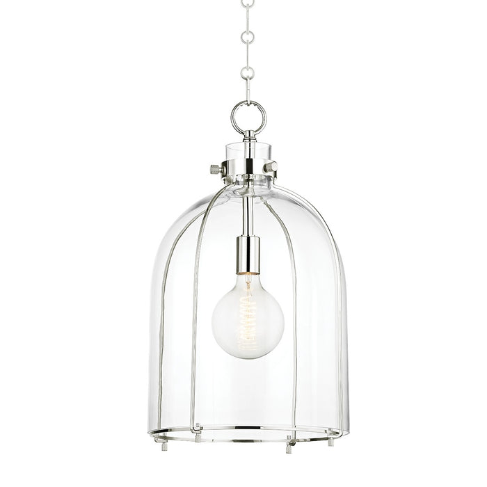 Hudson Valley 7306-PN One Light Pendant, Polished Nickel