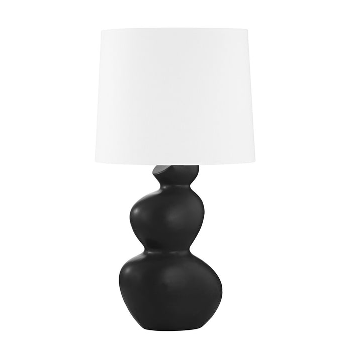Hudson Valley L1737-AGB/CSB One Light Table Lamp, Aged Brass/Ceramic Satin Black