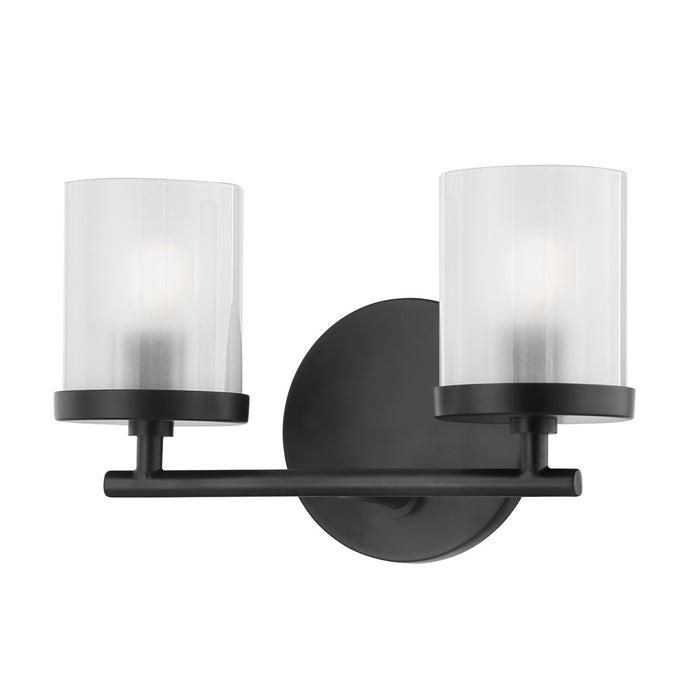 Mitzi H239302-SBK Two Light Bath and Vanity, Soft Black