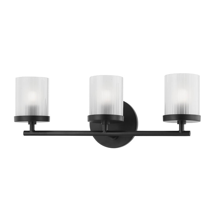 Mitzi H239303-SBK Three Light Bath and Vanity, Soft Black