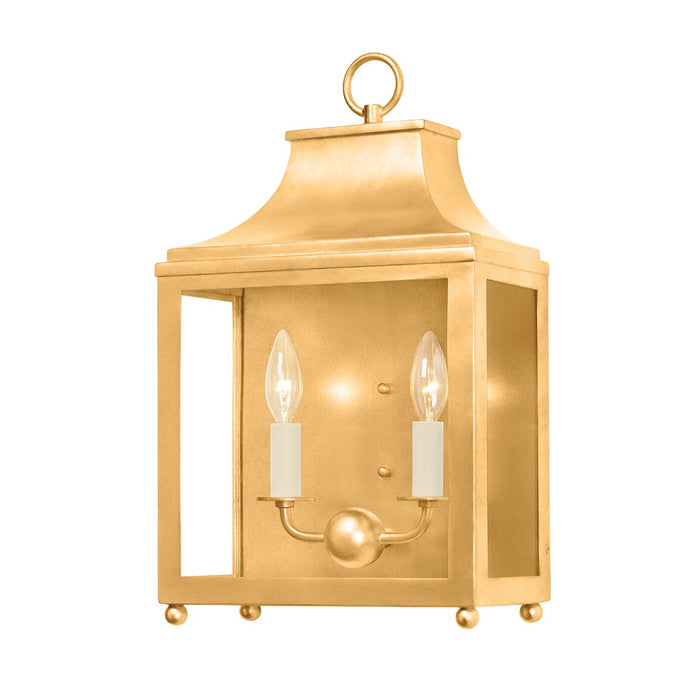 Mitzi H259102-VGL Two Light Wall Sconce, Vintage Gold Leaf