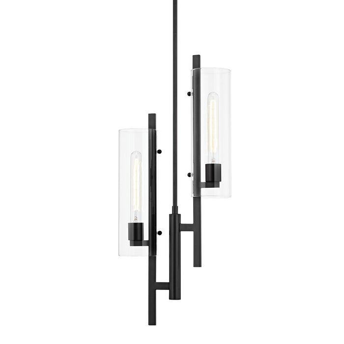 Mitzi H326702-SBK Two Light Pendant, Soft Black