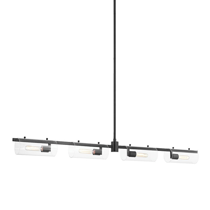 Mitzi H326904-SBK Four Light Linear, Soft Black