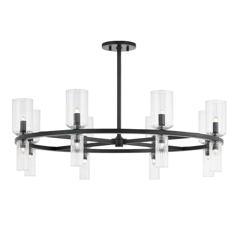 Mitzi H384816-SBK LED Chandelier, Soft Black