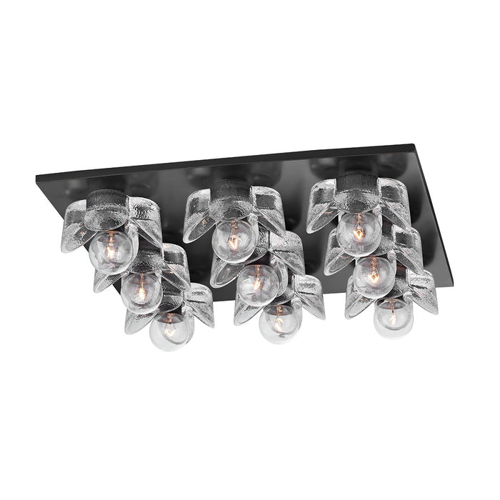 Mitzi H410509-OB Nine Light Flush Mount, Old Bronze