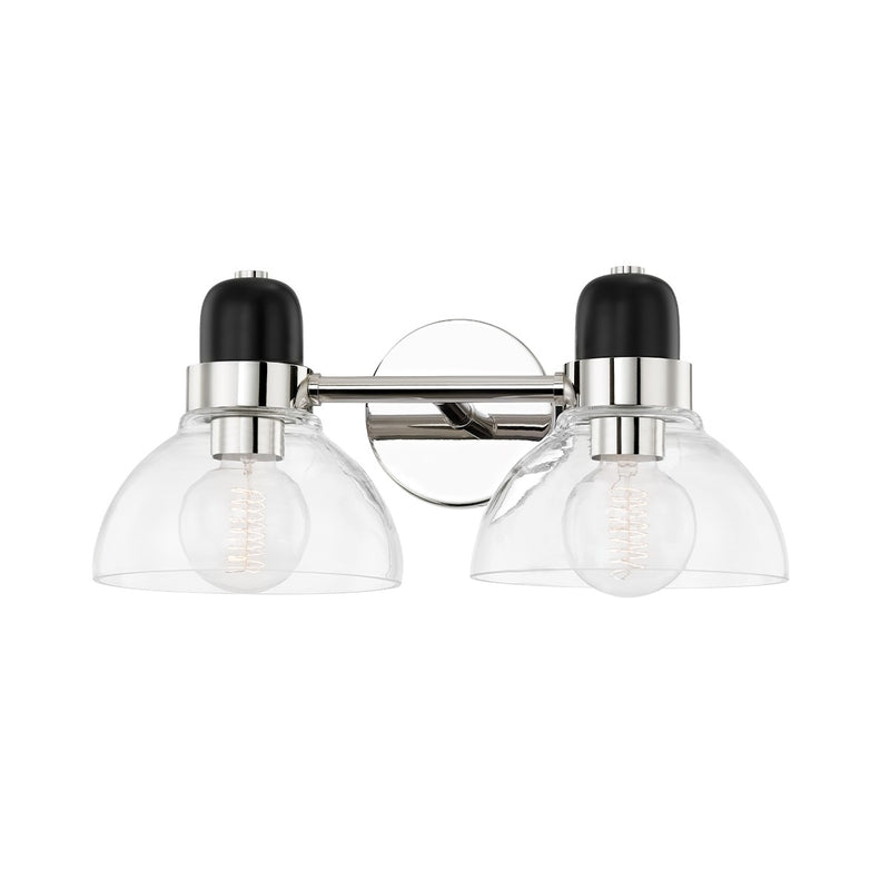 Mitzi H482302-PN Two Light Bath and Vanity, Polished Nickel