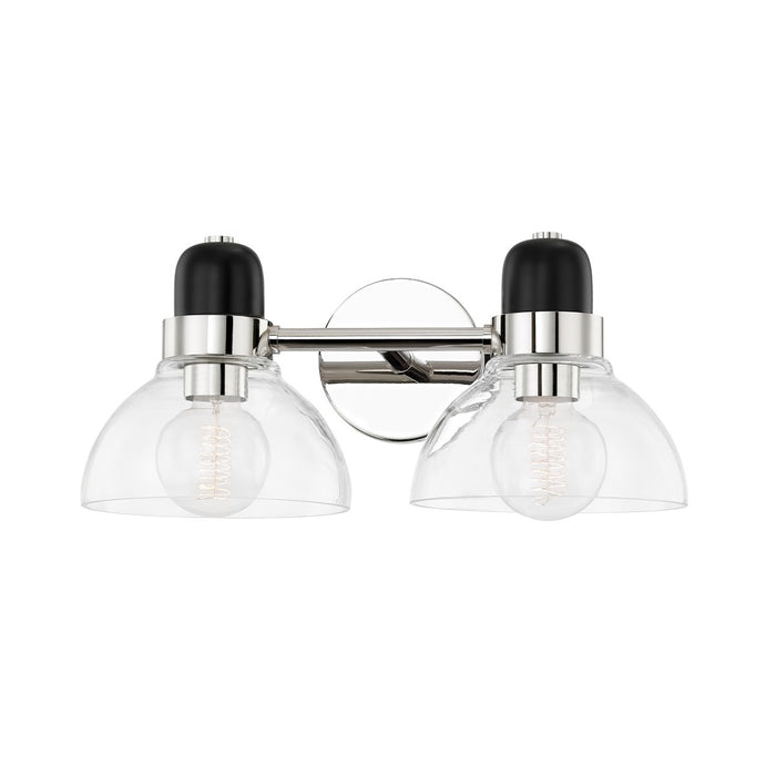 Mitzi H482302-PN Two Light Bath and Vanity, Polished Nickel