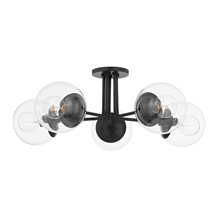 Mitzi H503605-OB Five Light Semi Flush Mount, Old Bronze