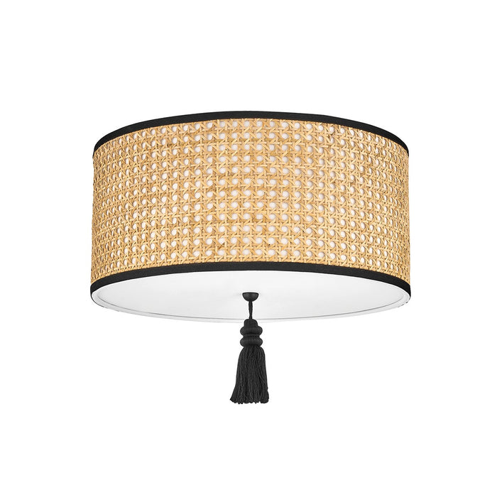 Mitzi H520502-SBK Two Light Flush Mount, Soft Black