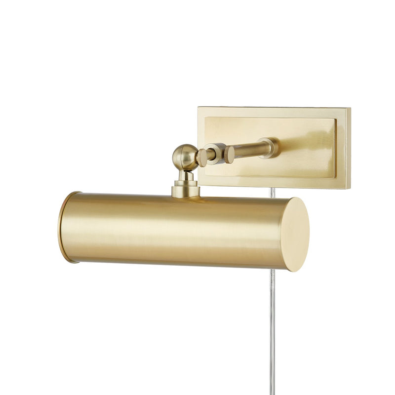 Mitzi HL263201-AGB One Light Picture Light, Aged Brass