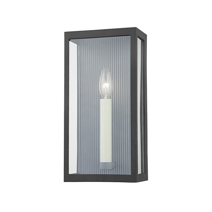 Troy Lighting B1031-TBK/WZN One Light Outdoor Wall Sconce, Texture Black/Weathered Zinc