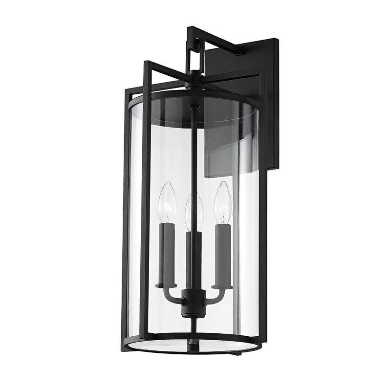 Troy Lighting B1143-TBK Three Light Outdoor Wall Sconce, Textured Black