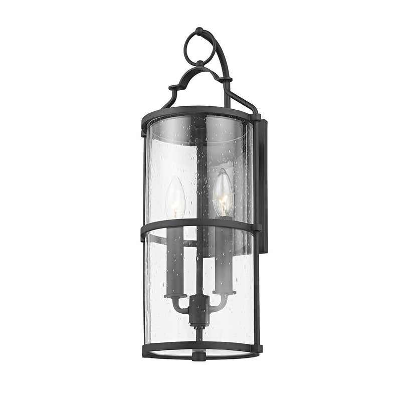 Troy Lighting B1312-TBK Two Light Outdoor Wall Sconce, Textured Black