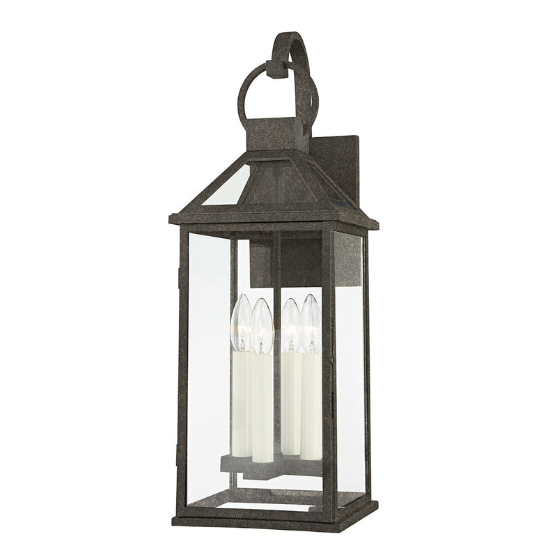 Troy Lighting B2743-FRN Four Light Outdoor Wall Sconce, French Iron