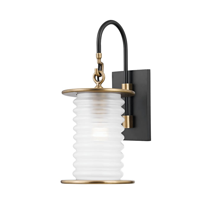 Troy Lighting B4451-PBR/TBK One Light Wall Sconce, Patina Brass/Textured Black