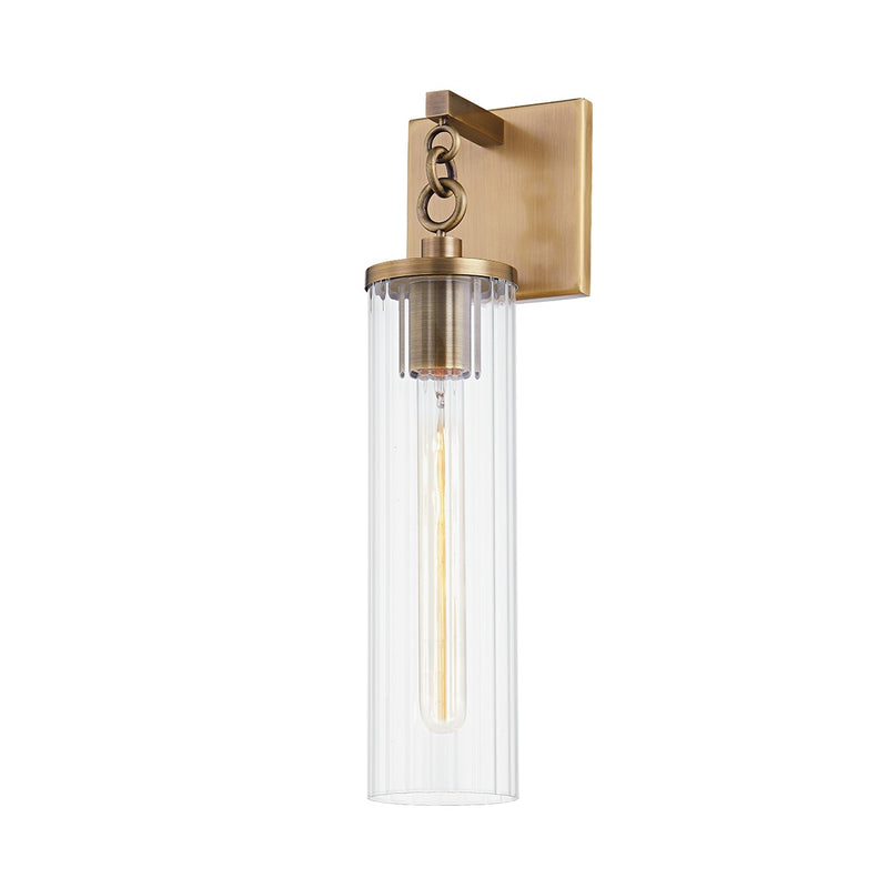Troy Lighting B6122-PBR One Light Outdoor Wall Sconce, Patina Brass