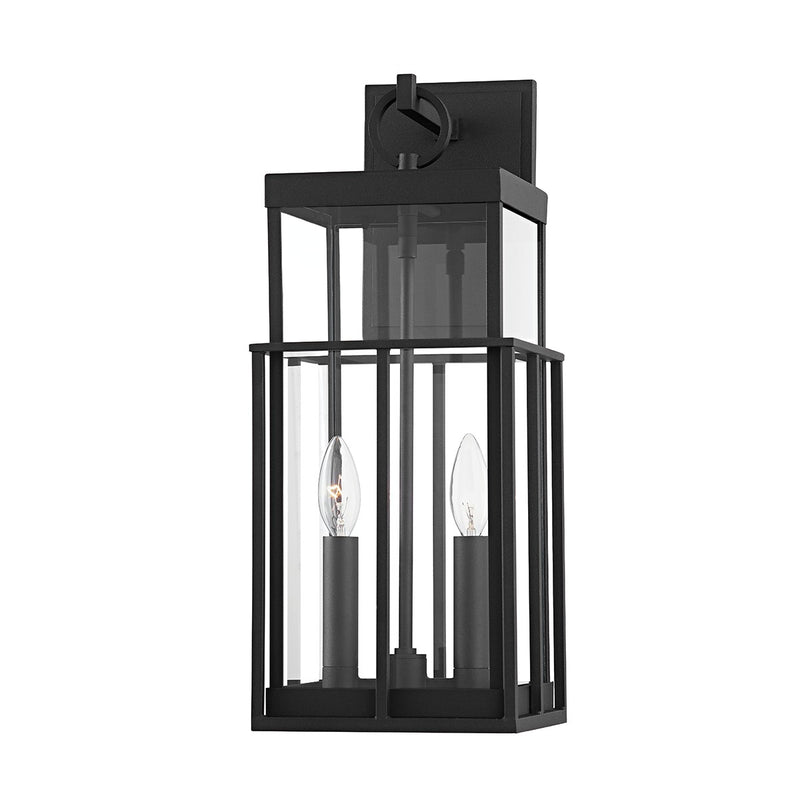 Troy Lighting B6482-TBK Two Light Outdoor Wall Sconce, Textured Black